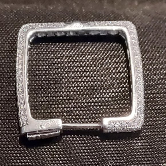 Suzy Lavian Sterling Square CZ earing (Single) - Picture 10 of 12